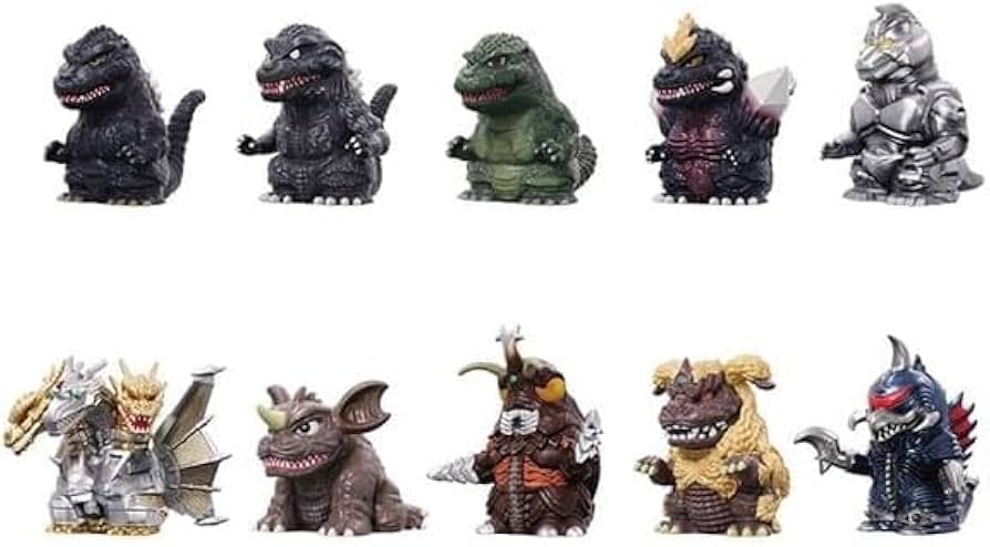 Amazon.co.jp: ゴジラ ソフビパペットマスコット3 10個入りBOX